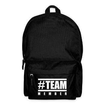 team_member_hashtag- - Rucksack - Schwarz - Vorne