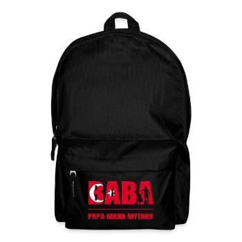 Baba Papa Mann Mythos Türkisch Vatertag Geschenk - Rucksack - Schwarz - Vorne