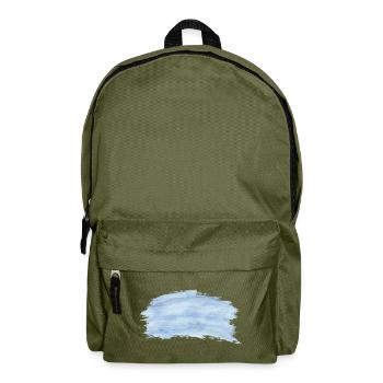 Background Blau Schwarz - Rucksack - Olivgrün - Vorne
