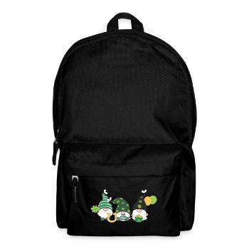 Cadeau irlandais pour le gnome des trèfles de la Saint-Patrick - Sac à dos - noir - Devant