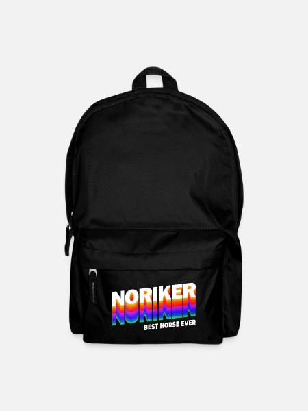 Noriker Pferde Design / Geschenkidee - Rucksack - Schwarz