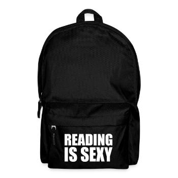 Reading is sexy - Rucksack - Schwarz - Vorne