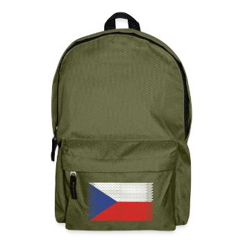 herz czech tschechisch prag tschechien praha - Rucksack - Olivgrün - Vorne