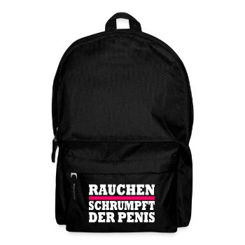 rauchen schrumpft der penis - Rucksack - Schwarz - Vorne