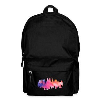 Rennes France City Skyline Splash Coloré - Sac à dos - noir - Devant