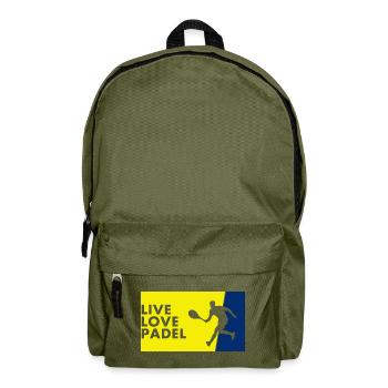 Padel - Geschenk für Padelspieler - Rucksack - Olivgrün - Vorne