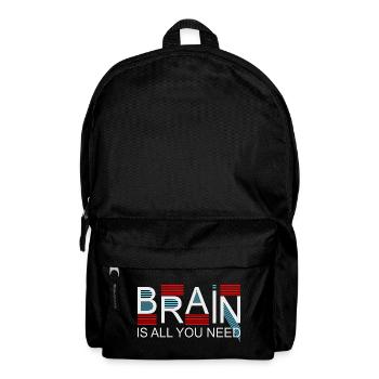 Le cerveau est tout ce dont vous avez besoin - Sac à dos - noir - Devant