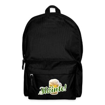 Skål – sláinte øl humor - Rucksack - Schwarz - Vorne