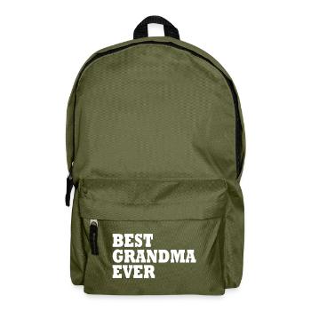 Best grandma ever - Backpack - olive green - Front