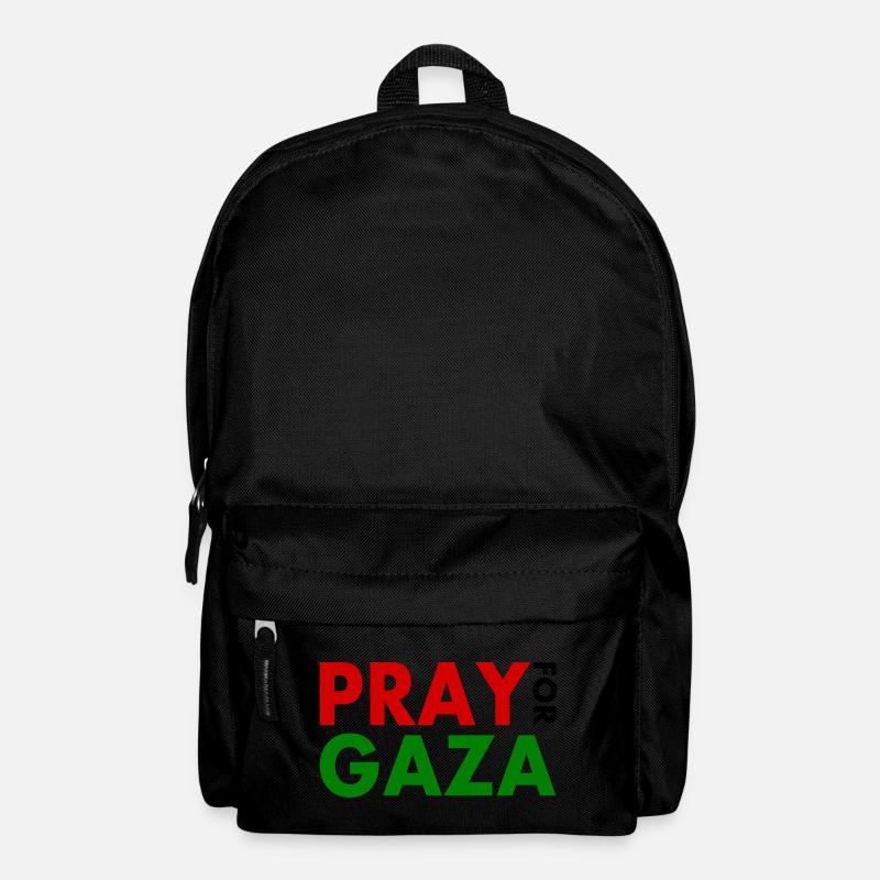 Pray for gaza - Rucksack - Schwarz