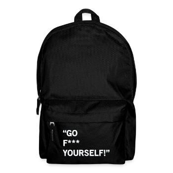 Go F Yourself - Rucksack - Schwarz - Vorne