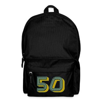 50. 50 YEARS. 50th ANNIVERSARY. 50 YEARS ANNIVERSARY. - Backpack - black - Front