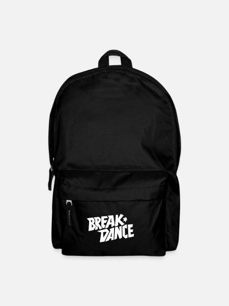 Tanzstil Breakdance Schriftzug - Rucksack - Schwarz