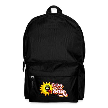 Enjoy the sun / Summer feeling / Retro-Look - Backpack - black - Front
