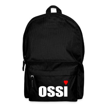 Ossi mit Herz rot - Rucksack - Schwarz - Vorne