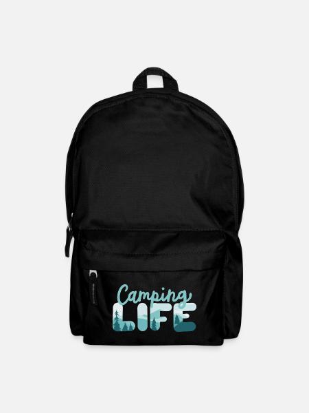 Camping Camper - Rucksack - Schwarz