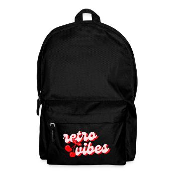 Retro Vibes mit Kirschen – Rot & Verspielt - Rucksack - Schwarz - Vorne