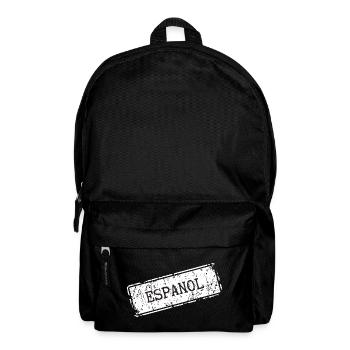 Minimalist Espanol Schriftzug - Rucksack - Schwarz - Vorne