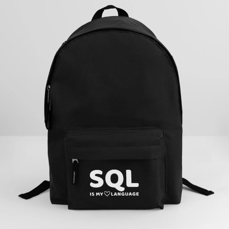 Celestial Code Pattern on Dark Background Backpack