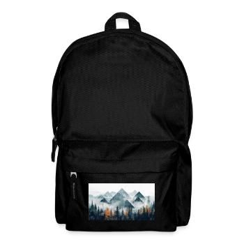 forest mountains - Backpack - black - Front