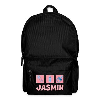 Jasmin as a pacifier - Backpack - black - Front