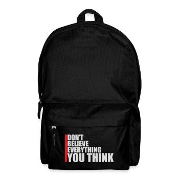 Ne croyez pas tout ce que vous pensez en disant la sagesse - Sac à dos - noir - Devant