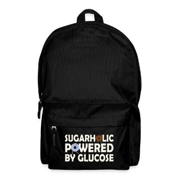 Sugarholic Powered by Glucose - Backpack - black - Front