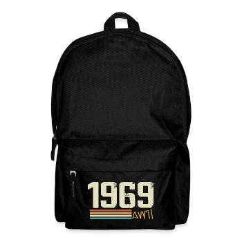 Geboren im April 1969 - Rucksack - Schwarz - Vorne