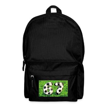 Six Seven Fußball Design  - Rucksack - Schwarz - Vorne