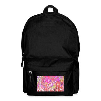 Farbrausch Wirbelkunst - Rucksack - Schwarz - Vorne