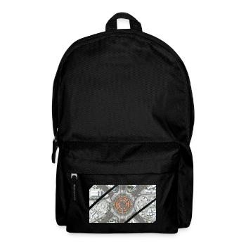 Mosaïque du rond-point urbain - Sac à dos - noir - Devant