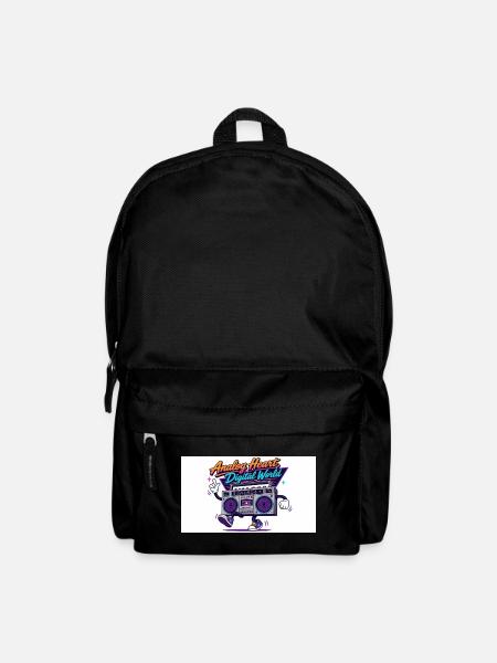 Analog Heart, Digital World - Backpack - black