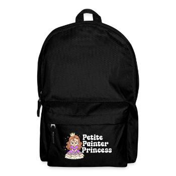 Cadeau de dessin de peintre drôle Petite Princesse - Sac à dos - noir - Devant
