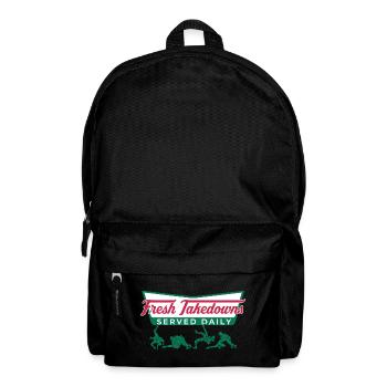 Täglich Fresh Takedowns – Wrestler-Geschenk - Rucksack - Schwarz - Vorne