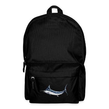 Blue Marlin - Blauer Marlin - Espadon - Fisch - Rucksack - Schwarz - Vorne