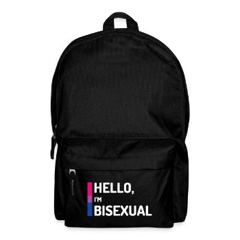 Hallo, ich bin bisexuell - Rucksack - Schwarz - Vorne
