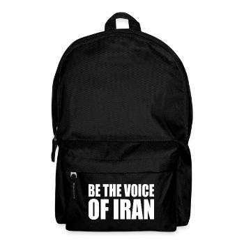 Be the voice of iran - Rucksack - Schwarz - Vorne