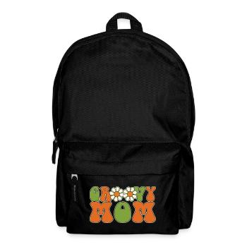Retro Groovy Mom Matching Family Baby Shower - Sac à dos - noir - Devant
