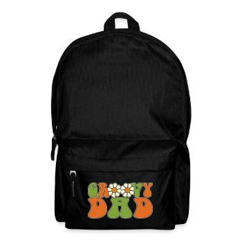 Retro Groovy Dad Matching Family Baby Shower - Sac à dos - noir - Devant