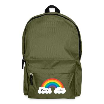 FUCK OFF - Backpack - olive green - Front