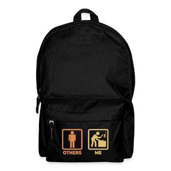 Figurine bâton de boucher - Sac à dos - noir - Devant