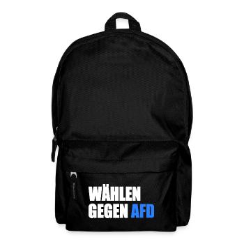 Wählen gegen afd - Rucksack - Schwarz - Vorne