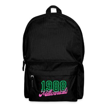 1988 Millennial Digital Keynote Design - Sac à dos - noir - Devant