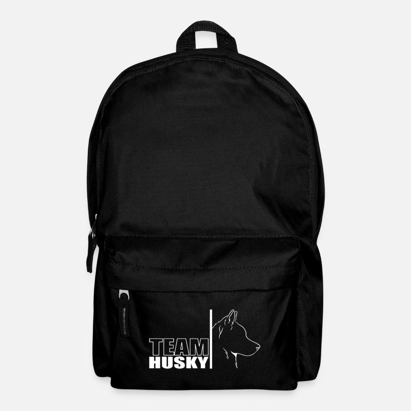 TEAM Husky Hunde Hund Siberian Husky Wilsigns - Rucksack - Schwarz