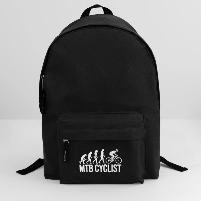 Evolution einer MTB-Radfahrer-Silhouette Rucksack