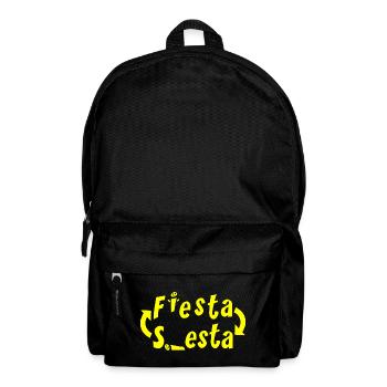 FIESTA Y SIESTA! (In a loop: party and nap!) - Backpack - black - Front