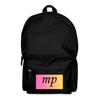 Mezzopiano Mittelleise - Musikalische Anweisung - Rucksack - Schwarz - Vorne