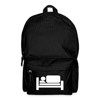 Cool Bed Silhouettes Pictogram Design - Backpack - black - Front