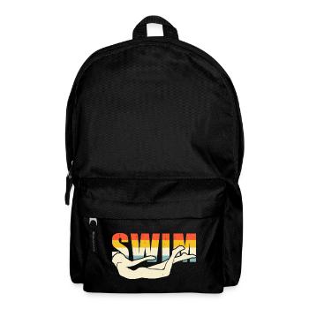 Schwimmen Wassersport Schwimmer Geschenke - Rucksack - Schwarz - Vorne