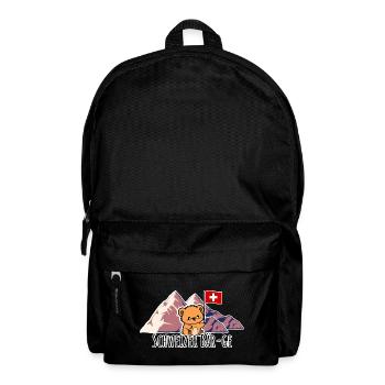 Les montagnes suisses, euh, les ours ! Petit ours suisse mignon - Sac à dos - noir - Devant